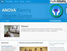 Tablet Screenshot of anovafamilyhealth.com